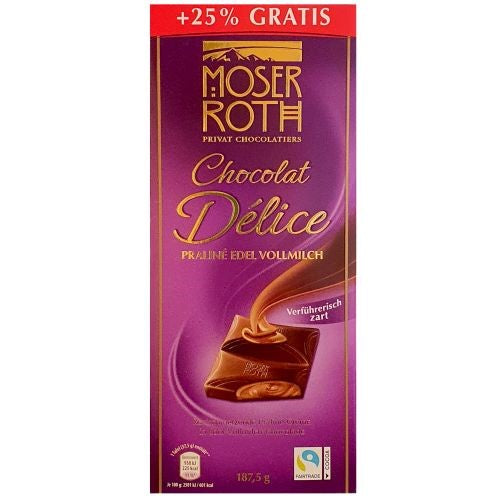 Moser Roth Chocolat Delice Praline Chocolate 187g