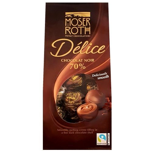 Moser Roth Delice Chocolat Noir 70% Praline 140g