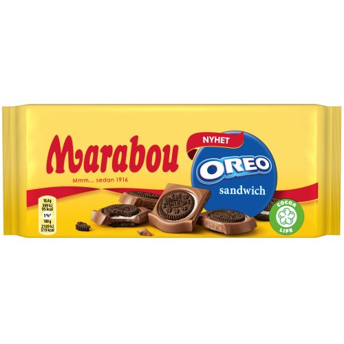 Marabou Oreo Sandwich Chocolate 92g