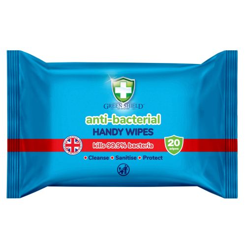 Green Shield Anti-Bacterial Handy Wipes 20 pcs