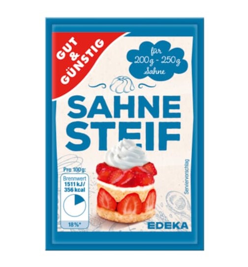 G&G Sahne Steif - Cream fix 4x8g