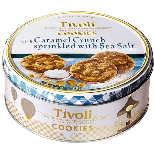 Tivoli Caramel Crunch Sea Salt Biscuits. Can 150g