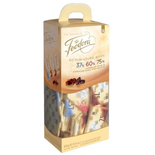 Feodora 60 Miniature Bars Chocolates 450g