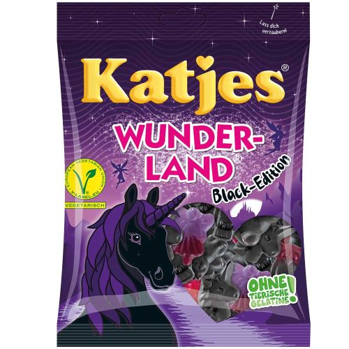 Katjes Wunder-Land Black Vegetarian Gummies 200g