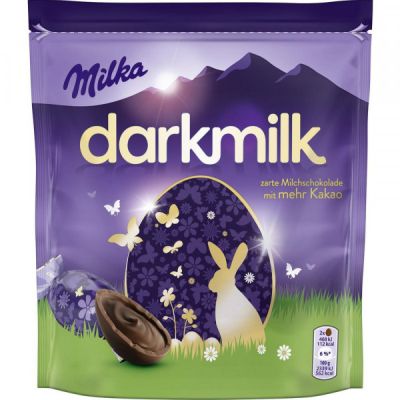 Milka Darkmilk Zarte Milchschokolade Eier 100g