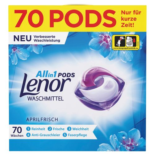 Lenor Universal Aprilfrisch Caps 70p 1.7kg