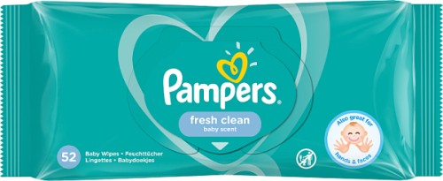 Pampers Fresh Clean Wipes 52pcs