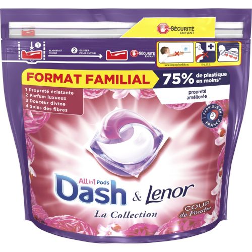 Dash & Lenor All in1 Pods Coup de Foudre 50p 1.2kg