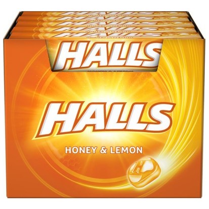 Halls Honey & Lemon Box 20x33.5g 670g