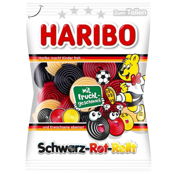 Haribo Schwarz-Rot-Rollt 175g