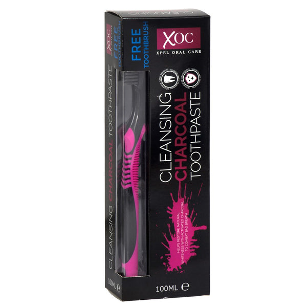 XOC Charcoal Paste 100ml + Brush 1 pc