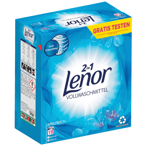 Lenor 2in1 Universal Aprilfrisch Powder 19p 1.2kg