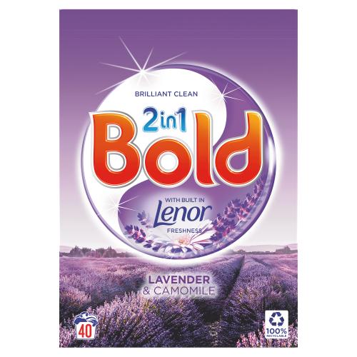 Bold 2in1 Lavender & Camomile Powder 40p 2.6 kg