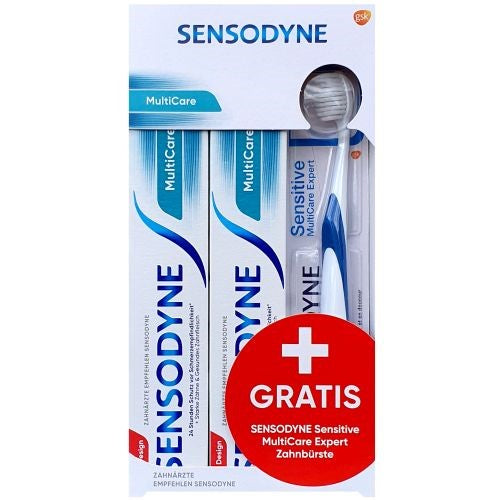 Sensodyne MultiCare Paste 2x75ml + Brush