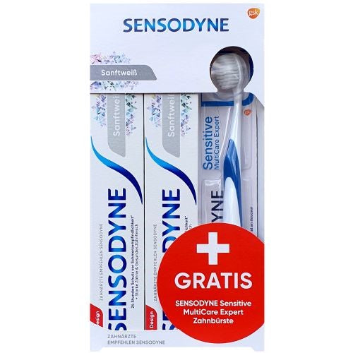 Sensodyne Sanftweiss Paste 2x75ml + Brush