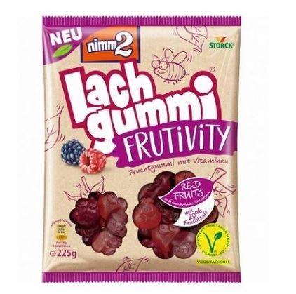 Nimm2 Lach Gummi Frutivity Red Fruits Jelly beans 225g