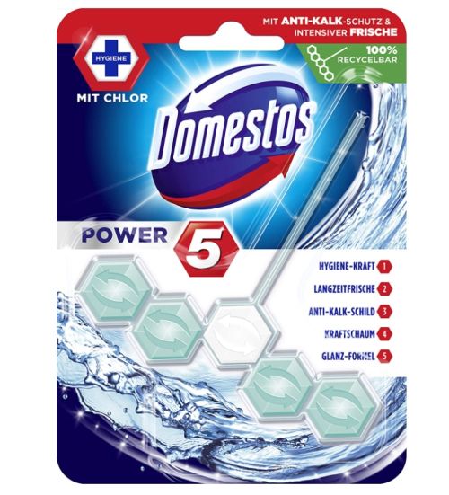 Domestos Power 5 mit Chlor WC pendant 55g