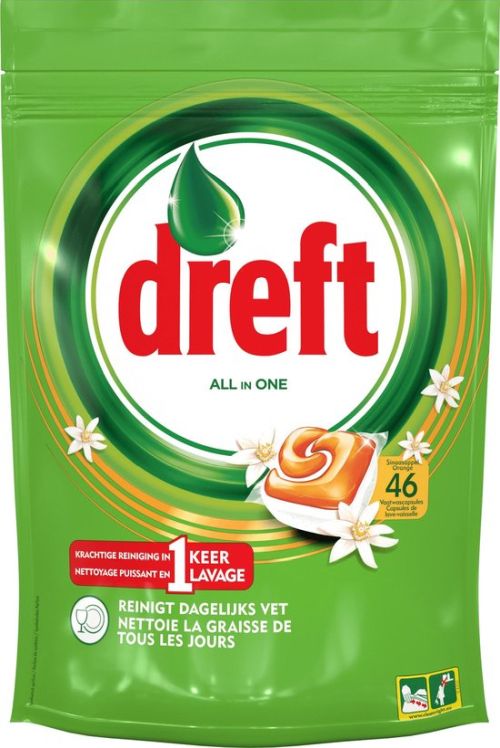 Dreft All in One Orange Tabs 46pcs 621g