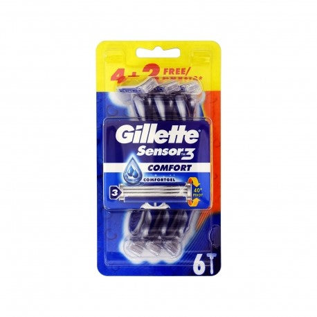 Gillette Sensor 3 Comfort Razors 6 pcs