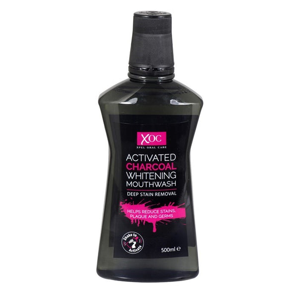 XOC Activated Charcoal Mouthwash 500ml