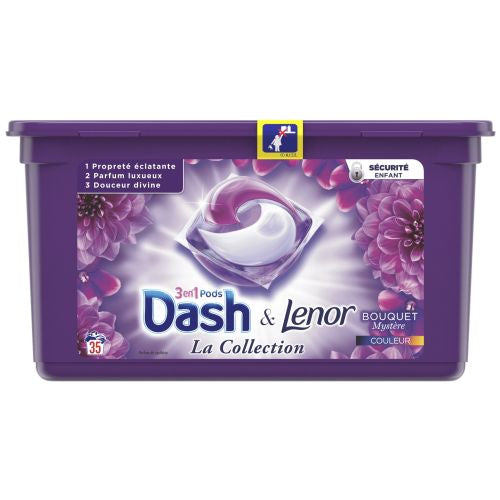 Dash 3en1 Lenor Pods Bouquet Color 35p 959g