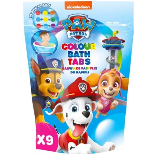 Paw Patrol Color Bath Tabs for Bathing 9pcs 144g