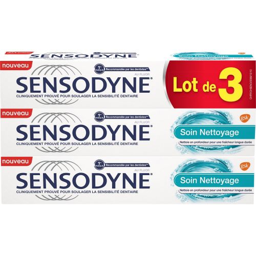 Sensodyne Soin Gel Fraicheur Int. 3pack 3x75ml