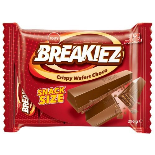 Breakiez Crispy Wafers Choco 12pcs 216g