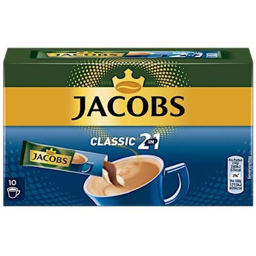 Jacobs Classic 2in1 Sachets 10pcs 140g