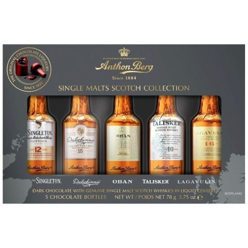 Anthon Berg Single Malts Scotch 5pcs 78g