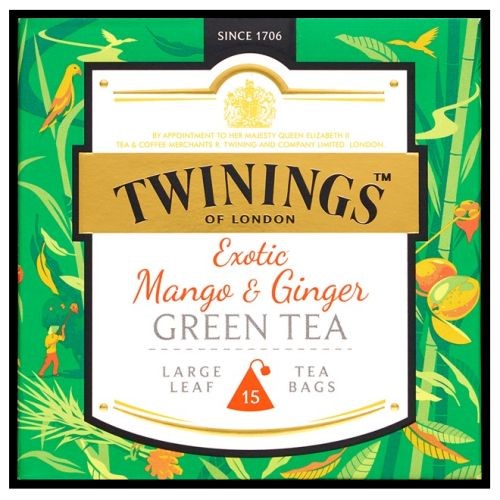 Twinings Mango & Ginger Green Tea 15pcs 30g