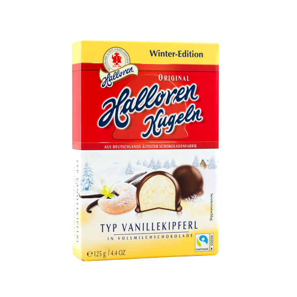 Halloren Kugeln Vanillekipferl 12pcs 125g