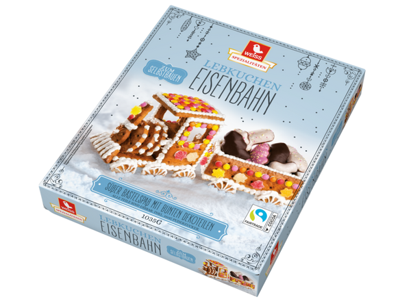 Weiss Lebkuchen Eisenbahn Gingerbread Train 1kg