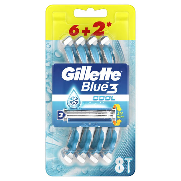 Gillette Blue 3 Cool Machines 8pcs