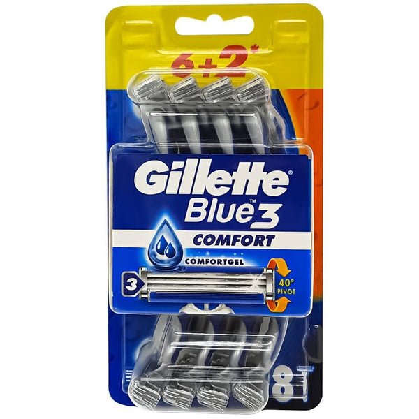 Gillette Blue 3 Comfort Razors 8pcs