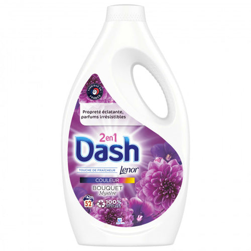 Dash 2en1 Lenor Couleur Bouquet Gel 52p 2.6L