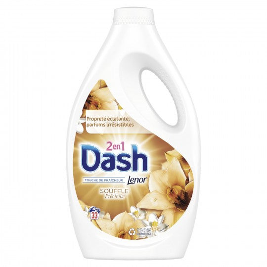 Dash 2en1 Lenor Souffle Precieux Gel 33p 1.8L