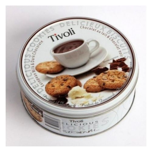 Tivoli Milk & Dark Cookies. Can 150g