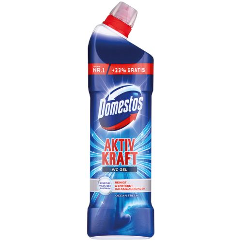 Domestos Aktiv Kraft Ocean WC Gel + 33% Free 1L