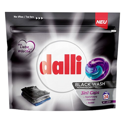 Dalli Black Wash 3in1 Caps 24p 636g