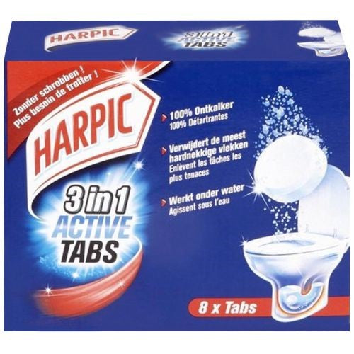 Harpic 3in1 Active Tabs 8pcs 200g