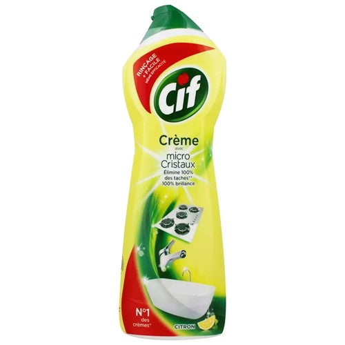 Cif Creme Micro Cristaux Citron Milk 750ml