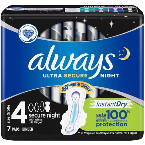 Always Ultra Secure Night Sanitary 7pcs