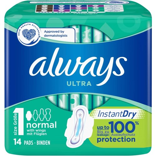 Always Ultra Normal Sanitary 14pcs