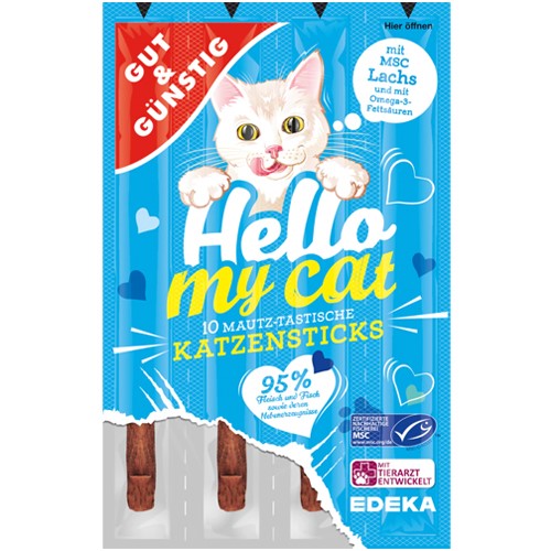 G&G Hello My Cat Katzensticks Lachs 10pcs 50g