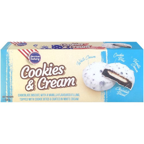 American Bakery Cookies & Cream Cookies 128g