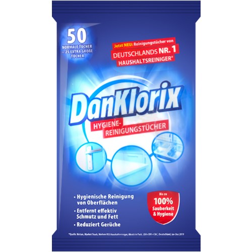 Dan Klorix Reinigungstucher Wipes 50pcs