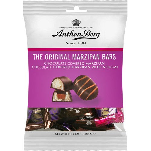 Anthon Berg Original Marzipan Bars Chocolates 110g