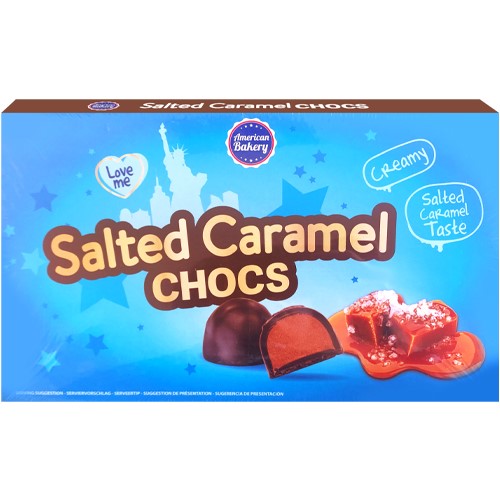 American Bakery Salted Caramel Chocs 115g