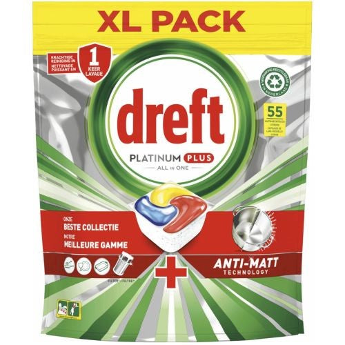 Dreft Platinum Plus Citron Tabs 55pcs 853g